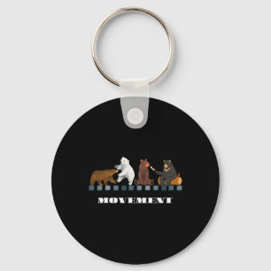 Four Bear 4b Movement Feminist Women Empower Graph Keychain