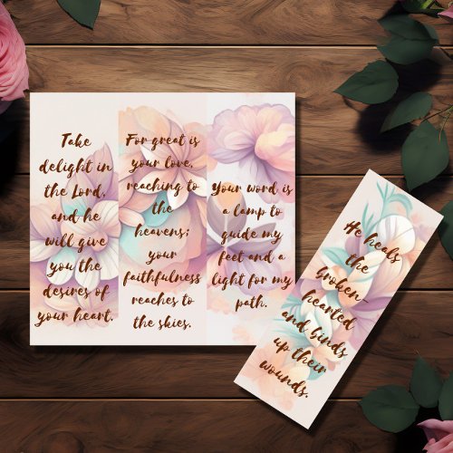 Four Bible Verse Bookmarks to re_sell  Invitation