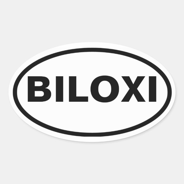 FOUR Biloxi Oval Sticker (Front)