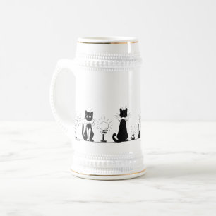 Four Black Cats, Louis Wain Mug