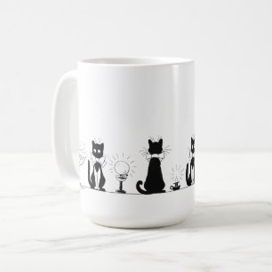 Four Black Cats, Louis Wain Mug