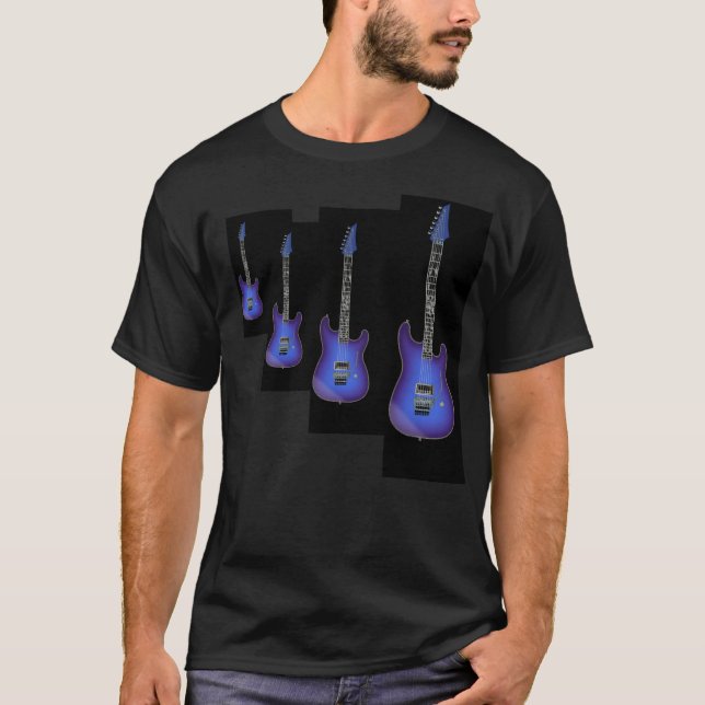 Four Blue Dragon Guitars T-shirt (Front)