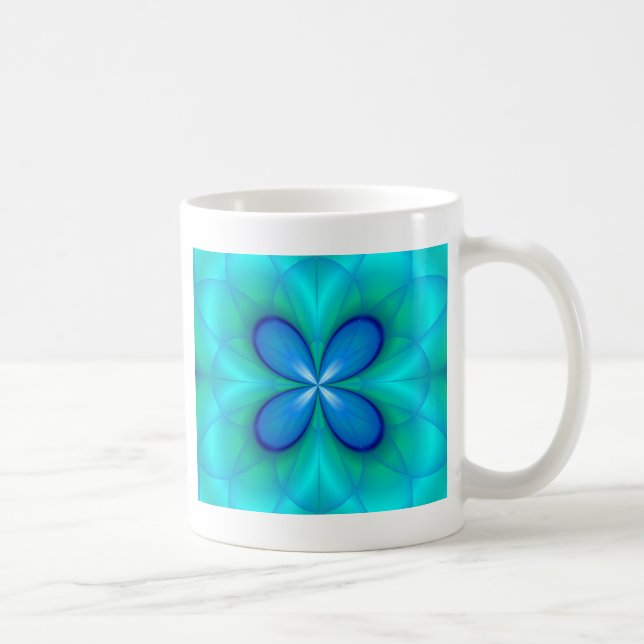 Four Blue Petals Coffee Mug (Right)