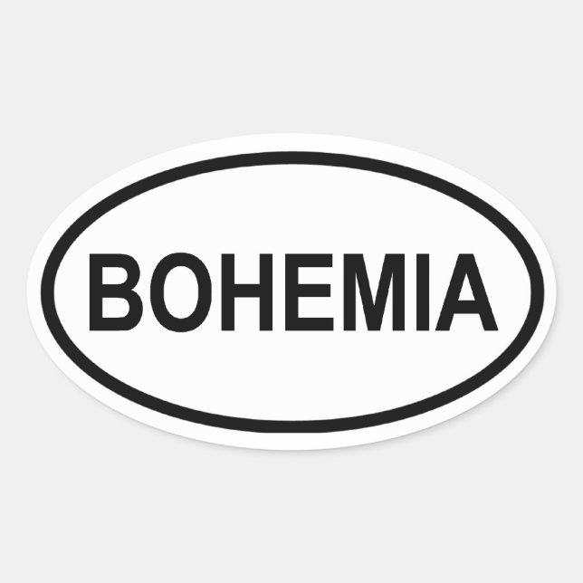 FOUR Bohemia Oval Sticker (Front)