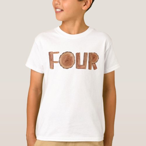 Four Boy 4th Birthday  T_Shirt