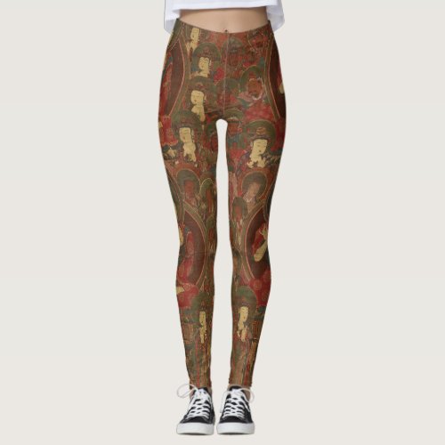 Four Buddhas in Pure Land Buddhism Leggings