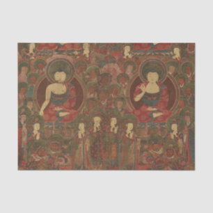 Four Buddhas in Pure Land Buddhism Tissue Paper