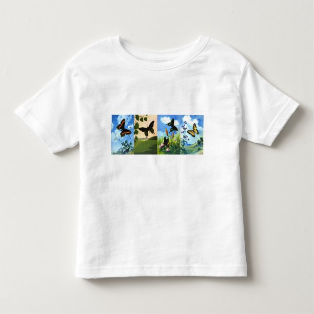 Four Butterflies Toddler T-shirt (Front)