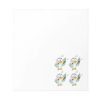 Four Calling Birds Notepad by designs4you at Zazzle