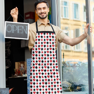 Four Card Shapes Pattern Apron