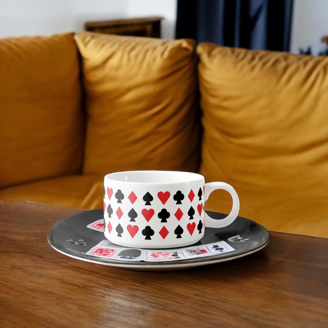 Four Card Shapes Pattern Bowl (Chili Bowl)