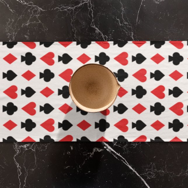 Four Card Shapes Pattern Long Table Runner (Table runner)