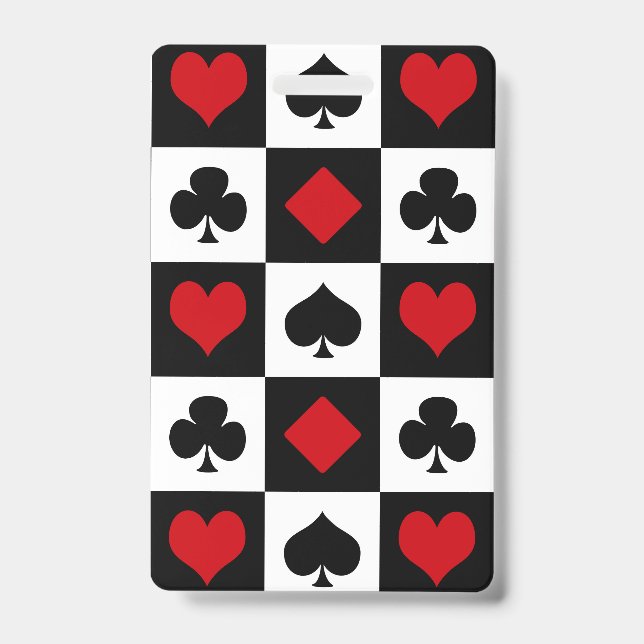 Four card suits badge (Front)