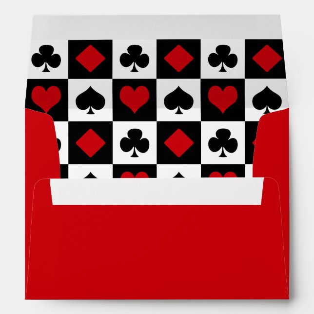 Four card suits envelope (Back (Bottom))