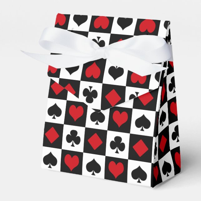 Four card suits favor boxes (Front Side)