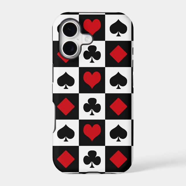 Four card suits iphone case (Back)