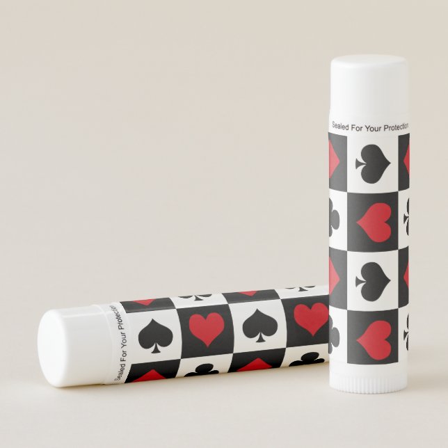 Four card suits lip balm (Front)