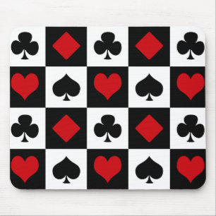 Four card suits mouse pad