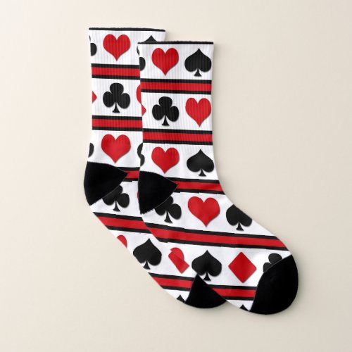 Four card suits socks