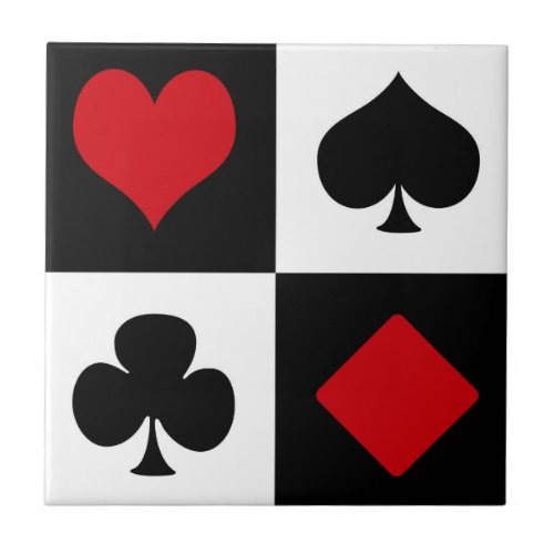 Four card suits tile