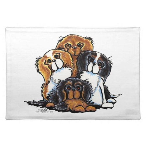 Four Cavalier King Charles Spaniels Placemat