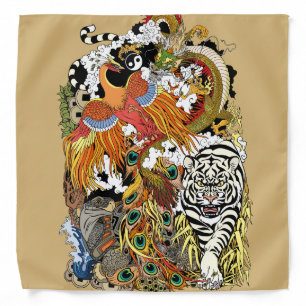 four celestial animals bandana