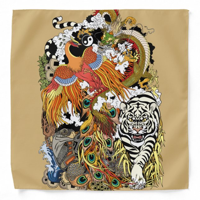 four celestial animals bandana (Front)
