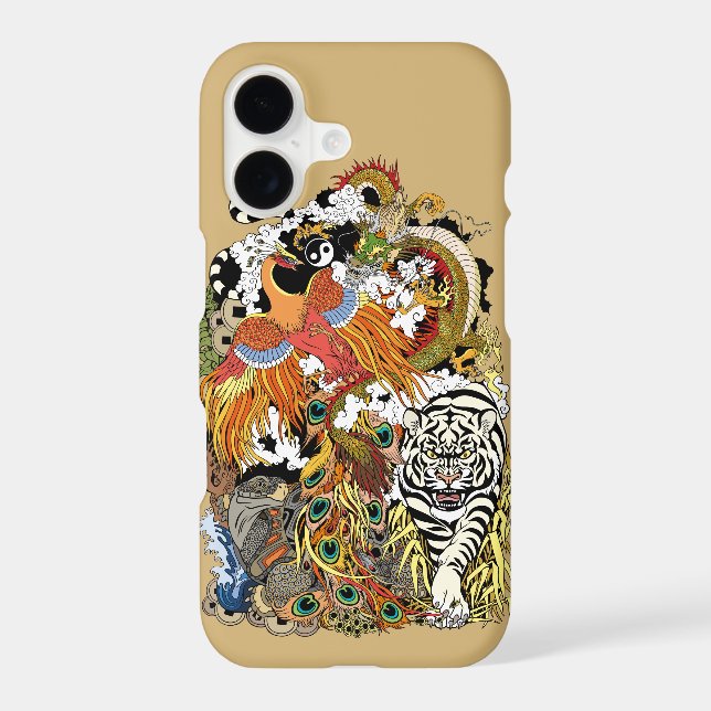 four celestial animals iphone case (Back)