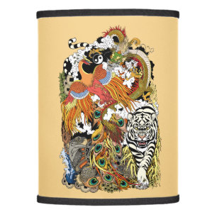 four celestial animals lamp shade