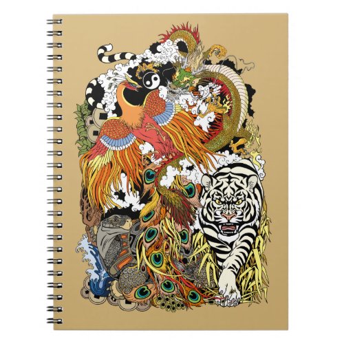 four celestial animals notebook