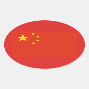 FOUR China (PRC) Oval Sticker