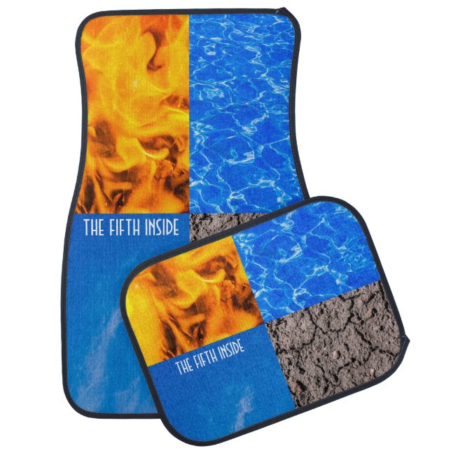 Four Classical Elements. The Fifth Inside Car Floor Mat (Set)