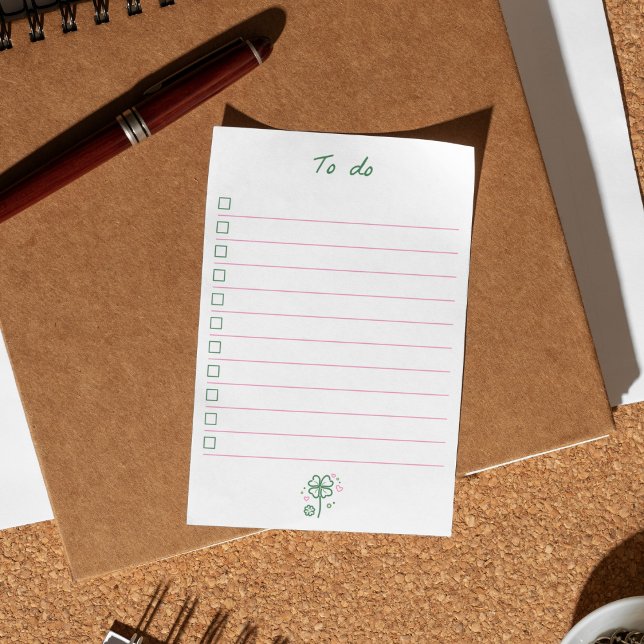Four clover aesthetic to do list  post-it notes (Creator Uploaded)