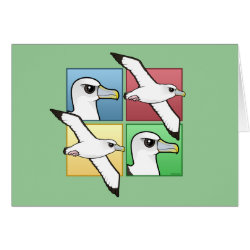 Four Color Albatross Greeting Card