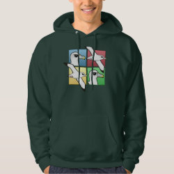 Four Color Albatross Men's Basic Hooded Sweatshirt
