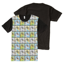 Four Color Budiges Men's American Apparel All-Over Printed Panel T-Shirt