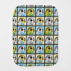 Four Color Budiges Burp Cloth
