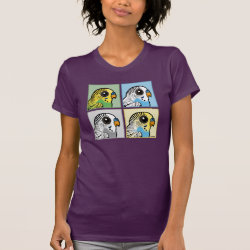 Four Color Budiges Women's American Apparel Fine Jersey Short Sleeve T-Shirt
