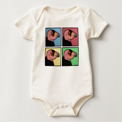 Four Color California Condor Infant Organic Creeper