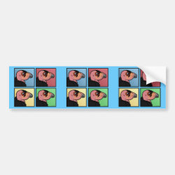 Four Color California Condor Bumper Sticker