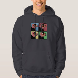 Four Color California Condor Men's Basic Hooded Sweatshirt