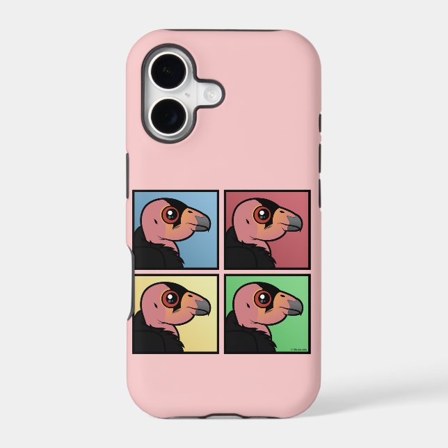 Four Color California Condor Iphone Case (Back)