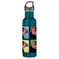 Four Color California Condor Water Bottle (24 oz)