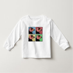 Four Color California Condor Toddler Long Sleeve T-Shirt