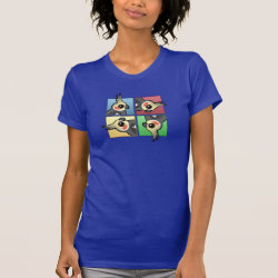 Four Color Cockatiel Women's American Apparel Fine Jersey Short Sleeve T-Shirt