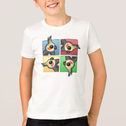 Four Color Cockatiel Kids' American Apparel Fine Jersey T-Shirt