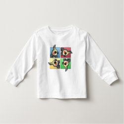 Four Color Cockatiel Toddler Long Sleeve T-Shirt