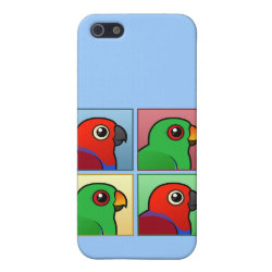 Four Color Eclectus Parrots Case Savvy iPhone 5 Matte Finish Case