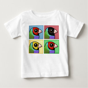 Four Color Gouldian Finch Baby T-Shirt