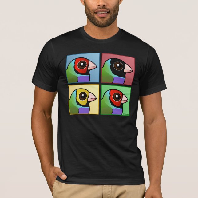 Four Color Gouldian Finch T-Shirt (Front)
